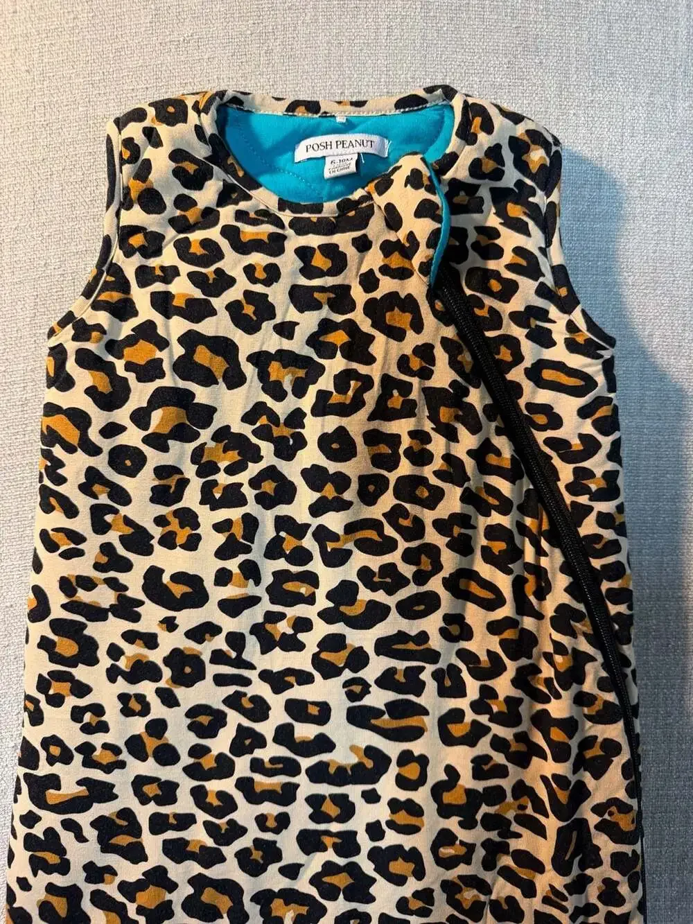Posh Peanut Leopard Print Sleep Sack Swaddle Bag 6-18M